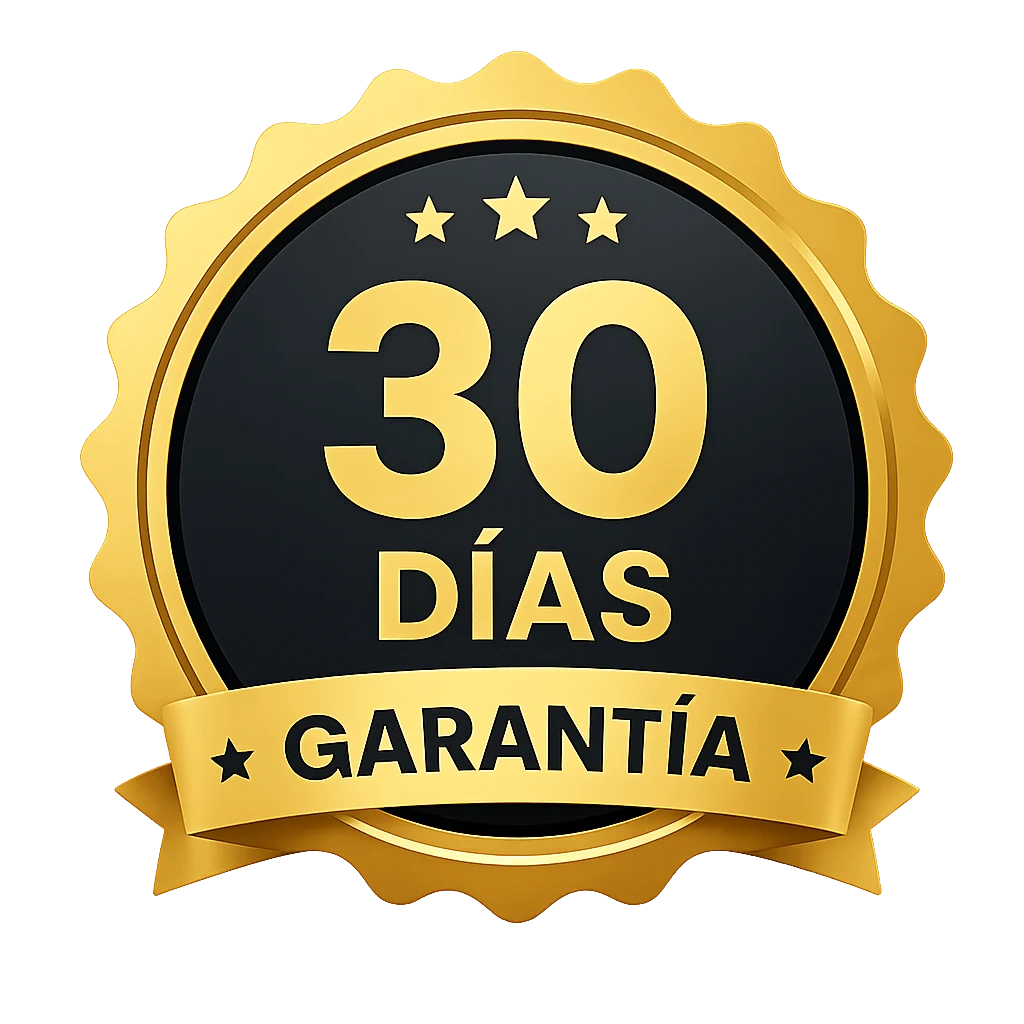Garantía de satisfacción de 30 días