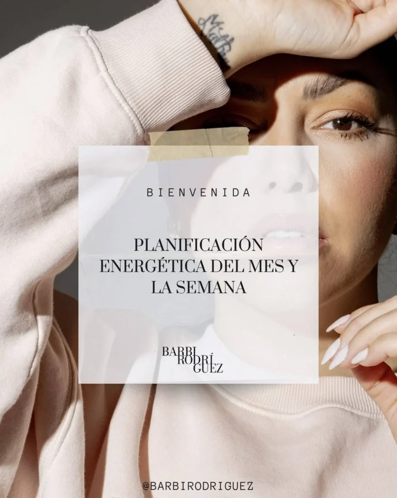 Guía de Planificación Energética del mes y la semana — Barbi Rodríguez
